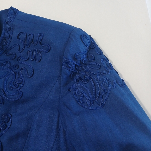 JUSTIN TAYLOR Blazer Tunic EMBROIDERD  Woman  Size 12 - Picture 7 of 14